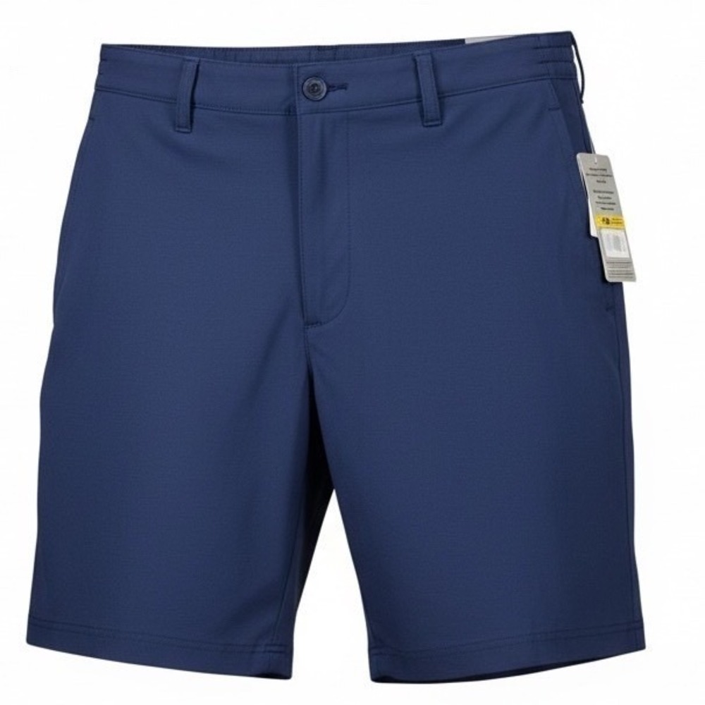PGA Tour Golf Short 38W Blue Moisture Wicking Sun Protect UPF 50 Pockets Stretch